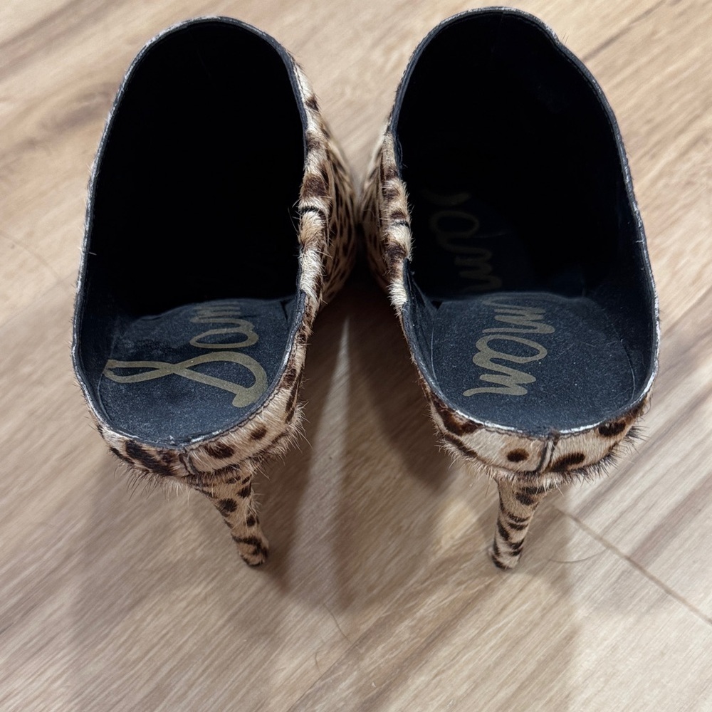 Sam Edelman Animal Print Mules Pumps 6.5 - Picture 5 of 7